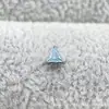 Brinco de Titânio F136 Liga Triangular Zircônia G23 Titânio Rosca Interna Zircônia Piercing Labial Piercing de Língua Joia Cabeça