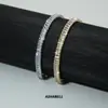 Explotaciones transfronterizas cadena de tenis de circón joyería pulsera para hombre nicho europeo y americano hip hop hiphop joyería pulsera para mujer venta al por mayor