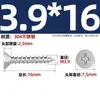 Tornillos Autorroscantes Avellanados Gb846 Acero Inoxidable 304 Cabeza Plana Phillips Tornillos para Madera Extendidos M2.9M3.5M4.2M5.5