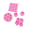Molde de Silicona para Azúcar Flip de Flor Pequeña de Dibujos Animados Molde para Brazos de Pastel Molde de Grado Alimenticio Chocolate Horneado Molde Casero Hecho a Mano