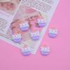 Mini Lindo Pony Manicura Dibujos Animados Pegamento Crema DIY Accesorios Zapatos Materiales Hechos a Mano Resina DIY Joyería Pasador para el Cabello