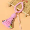 Chaveiro de borla de algodão Xizang 5cm torcida à mão, borla, pingente semiacabado de brocado Song, acessórios para joias DIY atacado