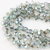 Venta al por mayor accesorios de joyería hechos a mano DIY Cristal cuentas sueltas chapado de alta temperatura agujero lateral cuentas cuadradas cuentas para pulsera accesorios para el cabello