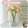 Rosa falsa flor artificial decoración de flores mesa escritorio sala de estar dormitorio decoración adornos eterno ramo de flores secas