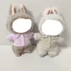 La primera y segunda generación de colgantes Labubu ropa camisa a rayas pantalones bolsa traje tela ropa de bebé reemplazo