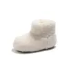 Botas de Nieve para Niñas Invierno 2026 Estilo Nuevo Botines Cortos Forrados de Piel, Botas Cálidas Acolchadas de Algodón para Niñas Pequeñas y Bebés