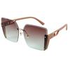 Nuevas Gafas de Sol Universales sin Montura para Mujer Cuadradas Adelgazantes Protección Solar Protección Solar Estilo Coreano ins Celebridad de Internet Gafas de Sol de Alta Gama