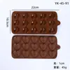 Molde de Silicone para Chocolate Desenho Animado Multiestilo Transfronteiriço Números e Letras Molde de Assar DIY Molde para Fudge Cubo de Gelo