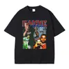 Camiseta Estampada Gráfica del Rapero Kanye West para Hombre Streetwear Vintage