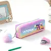Grupo de Chicas Cazadoras Transfronterizas En Stock Estuche Arcoíris Brillante Estuche Brillante Papelería para Estudiantes Almacenamiento Bolsita para Lápices