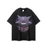 Camiseta de manga corta con estampado de dibujos animados de la marca de moda callejera japonesa Harajuku, estilo hip-hop, para hombre y mujer.