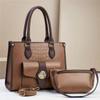 Bolso Tote de Alta Clase de Gran Capacidad a la Moda para Mediana Edad Bolso de Hombro Cruzado Atmosférico Bolso de Madre Versátil Bolso de Mano