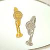 Anillo de reloj dorado nuevo transfronterizo estilo europeo y americano personalizado lujo ligero pareja anillo de dedo índice regalo de moda para el Día de San Valentín Qixi