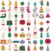Pegatinas Navideñas Populares en Varios Estilos, Pegatinas de Tatuaje de Regalo de Navidad, Pegatinas en Rollo, Pegatinas Navideñas