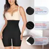 Pantalones Elásticos de Cintura Alta para Control de Abdomen para Mujer, Ropa Interior Moldeadora Postparto para Ceñir la Cintura y Levantar los Glúteos, Shorts de Seguridad Anti-Exposición