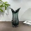 Vaso de Vidrio Moderno de Lujo Ligero con Encaje para Boca, Decoración de Escritorio de Alto Nivel para Hogar, Sala de Estar, Hotel, Habitación Modelo