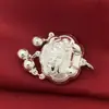 Dragão e Fênix Chengxiang prata de lei cadeado de longevidade prata 999 pingente infantil Sino cadeado de prata infantil Estilo nacional presente de um ano