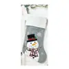 Saco de presente de meias de Natal novo boneco de neve tridimensional meias de Natal presente de Natal saco de doces de feriado decoração de meias de presente
