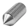 Tornillos prisioneros hexagonales sin cabeza de acero inoxidable 304 con punta cónica M4M5M6M8M10M12