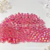 Corazón Iridiscente Transparente Corazón Melocotón AB Pulsera de Cuentas Sueltas Hecha a Mano Pulsera Collar Accesorios para el Cabello Accesorios para Joyería DIY
