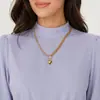 Collar de cadena asimétrica de moda europea y americana con colgante simple de corazón de melocotón, accesorios transfronterizos al por mayor