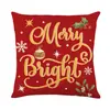 2026 Nova Almofada de Natal Impressão Digital Personalizada Travesseiro Transfronteiriça Tema de Natal Capa de Almofada de Natal para Sofá