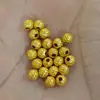 Plata de Ley S925 Chapada en Oro de 24k Cuentas Redondas de 3 mm Cuentas Doradas Cuentas Pequeñas Hecho a Mano DIY Cuentas de Conservación de Color Accesorios para Pulseras