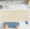 Tapete de Mesa de Coelhinho Fofo, Mouse Pad Gamer, Tapete de Mesa para Teclado Cartoon Grande Absorvente de Água Antiderrapante, Fornecimento Direto do Fabricante
