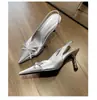 Tacones altos nude~2026 Primavera/Verano nuevo diseño de nicho lazo hueco estilo hada tacones altos franceses para mujer
