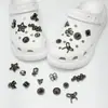 Adecuado para accesorios de Crocs hebillas de zapatos estilo francés flores para zapatos perlas metal accesorios DIY de alta calidad decoración desmontable diamantes