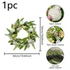 Guirlanda de Flores Artificiais Natal Casamento Planta Verde Cena Arranjo Rosa Hortênsia Margaridinha Flor Falsa Decoração de Flor Artificial
