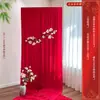 Estilo Xiaohongshu Habitación de Boda Bata de Vestir Zona de Fotos para Montaje Flor de Magnolia Set de Fondo de Boda de Alta Gama Decoración de Boda