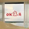 Ok Cavalo Padrão Fofo Decoração Festiva Ano Novo Chinês Festival da Primavera Vitrine de Loja Porta de Vidro Deslizante Adesivo de Layout de Cozinha