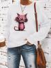 Suéter sudadera con cuello redondo y manga larga informal para mujer, otoño e invierno, transfronterizo de Europa y Estados Unidos, venta al por mayor