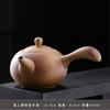 Conjunto de Chá Kung Fu de Cerâmica Preta Estilo Zen Bule Lateral Preto Bule Pequeno de Porcelana Bule Preto Fosco Bule Vintage Bule com Padrão de Pedra Preta