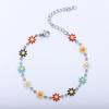 Europa y Estados Unidos pulsera de ocho margaritas pequeñas transfronteriza doble cara gota de aceite moda Joker joyería diy venta directa de fábrica