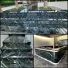 Placa de Mármore Verde com Flor Grande Natural Parede de Fundo para Sala de Estar Piso de Restaurante Parede de Degrau Bancada de Banheiro