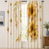 Cortinas Florais Impressão Digital Personalizada Transfronteiriça da Amazon Cortinas Blackout com Padrão de Borboleta Personalizado Dropshipping SHEIN