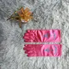 Outlet de Fábrica Vestido de Princesa Acessórios de Coroa Gelo e Neve Elsa Performance de Palco Infantil Luvas Esticáveis de Cetim Estampadas