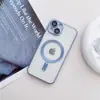 Nova Capa de Telefone Magnética Galvanizada iPhone 17 16 Transfronteiriça 12 Película para Lente 14 Pro Compatível 15 Transparente 17 Air