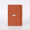 Venta al por mayor de fábrica caja de regalo para cuaderno de negocios de cuero sintético traje cuaderno con cierre magnético retro papelería cuaderno se puede imprimir logotipo