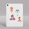 50 Variedades Mocha Sakura Dibujos Animados Pegatina para Maleta Transfronteriza Pegatina para Cuaderno Impermeable Pegatina para Álbum DIY