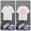 Transfronterizo. Diseño de Marca de Moda 26Ss Estampado de Letras de Herradura. Camisas Casuales de Manga Corta de Moda para Hombres, Mujeres y Parejas