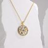 Collar con colgante de ojo de diablo de lujo de Aogu, chapado en cobre, cadena de clavícula de circonita en oro de 18 quilates, producto nuevo transfronterizo para mujer.