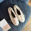 Zapatos Planos de Ballet Redondos Estilo Francés con Moño Slip-On Suela Suave Zapatos Mary Jane Modelo Nuevo 2026