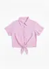 Camisa de Manga Corta Estilo Artístico para Mujer, Commute Diario, Comercio Exterior Transfronterizo, Nuevo Diseño 2026, Top Casual Corto