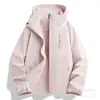Chaqueta azul Picapinos para hombre y mujer, nuevo modelo 2026, abrigo corto tres en uno para personas menudas, prenda exterior impermeable y cortavientos para exteriores
