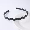 Moda Cabelo Prensado Masculino Esportes Headband Simples Onda Traseira Cabeça Preto Denteado Onda Feminino Acessórios Para Cabelo Facial