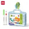 Marcador de Acrílico Redondo Deli Hm122-64 Fácil de Lavar para Dibujo Artístico Infantil y Graffiti Bolígrafo de Acuarela Lavable