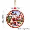 Colgantes de Navidad transfronterizos artesanías de madera etiquetas accesorios para diseño de escenas de fiesta decoraciones colgantes para árbol de Navidad